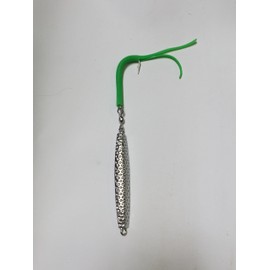 Diamond Jig Man -6 - A-47 Ava 4 oz. Chrome Hammered Diamond Jigs with Split Tube Tail Hook