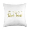 It's a sunny day in Rhode Island. Throw Pillow