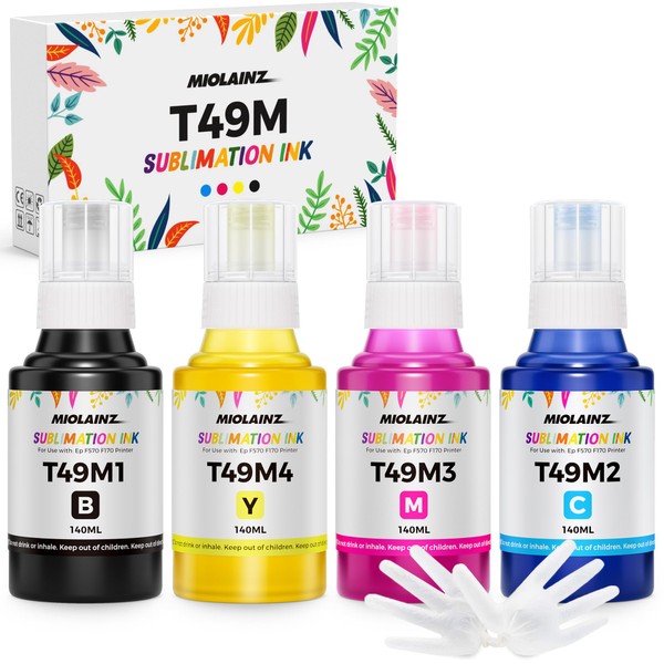 MIOLAINZ T49M Sublimation Ink Compatible with Epson Surecolor F170 F570