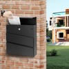 YOOBOX Wall-Mount Mailbox with Lock and Keys, Security Key Drop