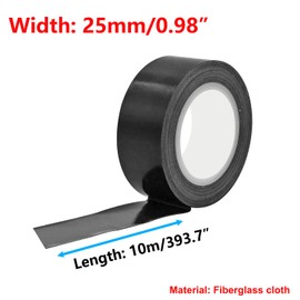 Ctyjia 1 Roll Teflon Tape High Temperature Tape 25 mm x 10 m PTFE Tape Thickness 0.18 mm for Vacuum Sealer