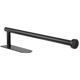 Paper Towel Holder, Self Adhesive or Screw Mounting, Black Paper Towel Holder Wall Mount, SUS304 Stainless Steel Under Cabinet for Kitchen, Counter, Cabinet, Bathroom