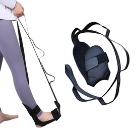 Leg Stretcher, Izzila Stretching Strap Flexibility and Physical Therapy, Stretch Strap for Physical Therapy,Plantar Fasciitis Relief,Pilates,Dance (Black)