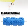 Patterned Paint Roller, 5 Inch Embossing Texture Rubber Roller Decorative