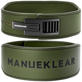 MANUEKLEAR Tapered Lever Weight Lifting Belt, 10MM Quick Locking Lever Belt Weightlifting Men, Lifting Belt Lever for Powerlifting & Deadlifts