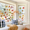 wondever Maple Leaves Thanksgiving Wall Stickers Autumn Fall Leaves Harvest