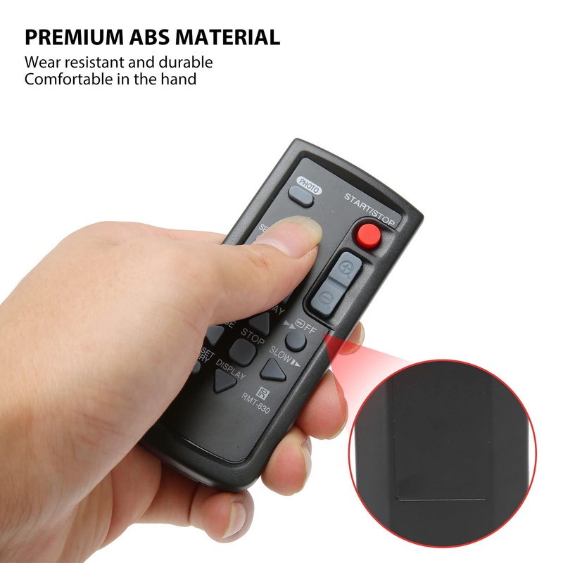 RMT 830 Remote Control for SONY Camcorders, Replacement Camcorder Remote