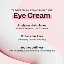 Mad Hippie Eye Cream - Anti-Aging Under Eye Cream for Dark Circles and Puffiness with Niacinamide, Peptides, Kakadu Plum & Licorice, Eye Treatment with Skin-Brightening Vitamin C, 0.5 Oz