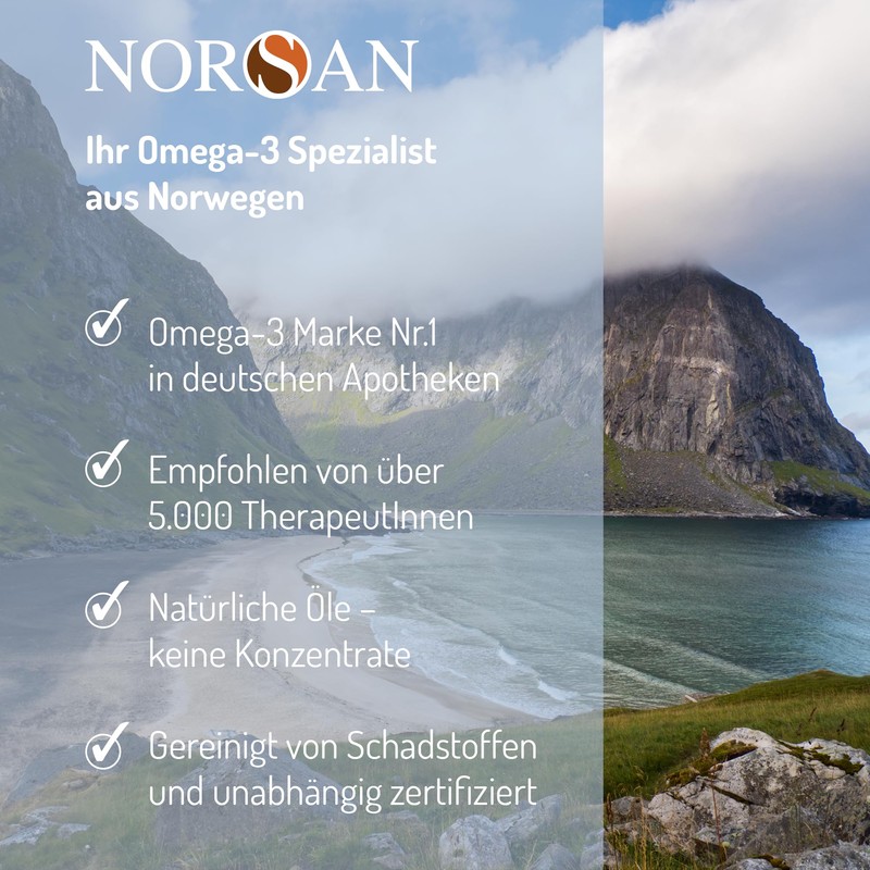 NORSAN Premium Omega-3 Arctic Cod Oil High Dose 2 x