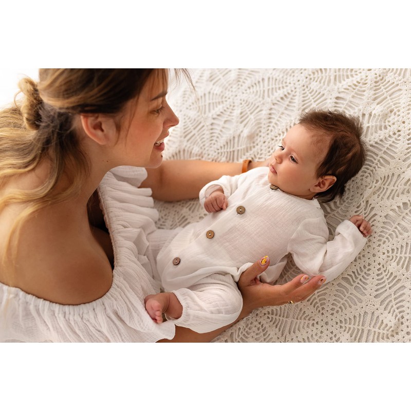 Makoma Baby Muslin Romper - Newborn Boys & Girls -