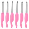 Gatuida 6Pcs Portable Nail Files Dual Sided Nail Shaping for