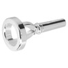 Tuba Mouthpiece, Classic Sousaphone Mouthpiece, Silver Plated, Music Practice Standard