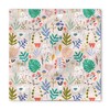 Ambesonne Botanic Pet Scarf, Monstera Bluebells Birds, 22" X 22"