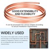 Exablo 1/2" OD × 7/16" ID × 25FT Copper Tubing,