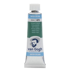 Van Gogh Watercolor Paint, 10ml Tube, Phthalo Green 675