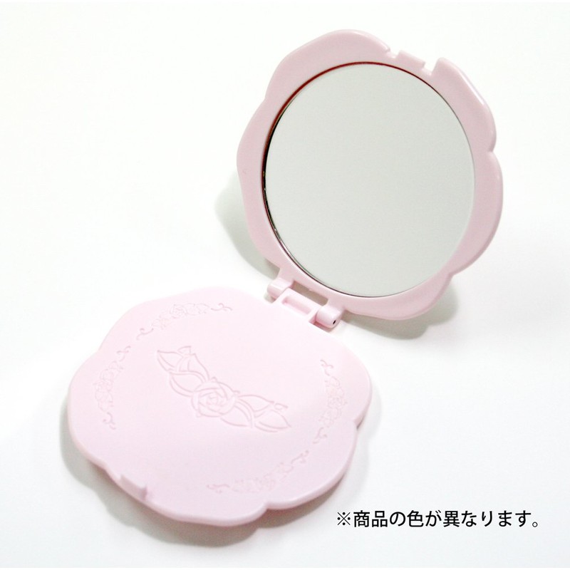 ヤマムラ バラコンパクトミラー ブラック YR-700 11.1×8.7×1.1cm