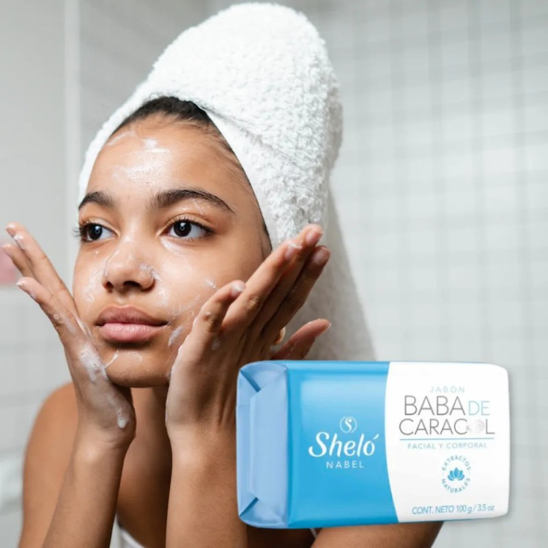 Jabon Baba De Caracol Facial Y Corporal 100g Shelo Nabel
