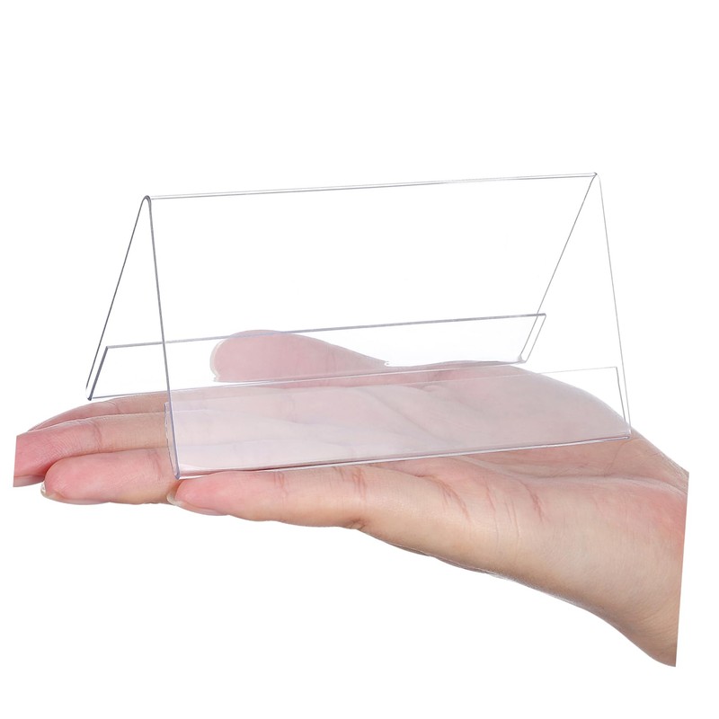 ULTECHNOVO 6Pcs Acrylic Display Stand for Office Events Name Plate