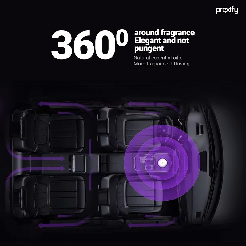 Smart Car Aroma Diffuser – Fast Diffusion, Long-Lasting Scent, Customizable