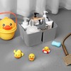 ALINK Portable Shower Caddy Basket with Compartments, Plastic Divided Cleaning