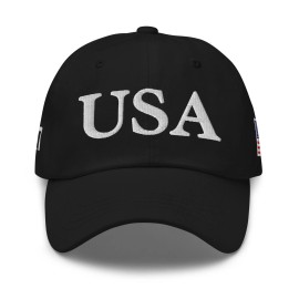 USA Hat Trump 45 47 Baseball Cap Embroidered, American Flag Patriotic Hat July 4