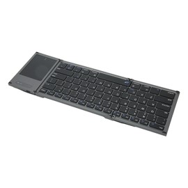 Portable Bluetooth Keyboard Foldable Multi Device Travel Keyboard with Touchpad for OS X for Android for Windows