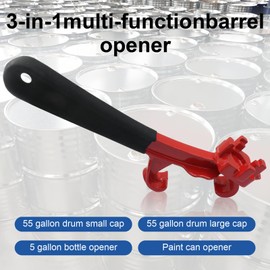 Aoserge Bucket Opener Tool – 9.6 Inch Aluminum Alloy Bucket Lid Opener and Can Opener for 5-55 Gallon Drums, Paint Buckets, and Pails, for Industrial & Home Use