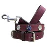 BRADLEY CROMPTON (Dog Lead + Dog Collar) Genuine Leather Matching