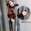 1 Pair Curtain Monkey Tiebacks Hook Curtain Clips Rope Plush