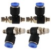 20Pcs OD 4mm Tube M5 Pneumatic Air Flow Speed Control