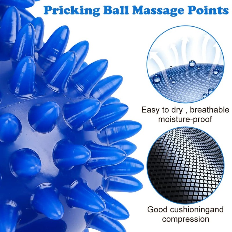 2 Massage Balls, Massage Roller with Nubs, Massage Balls, Fascia