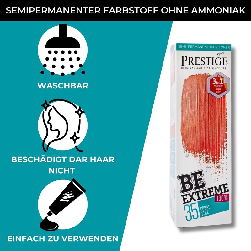 Be Extreme Semi-Permanent Hair Toner - No Ammonia, No Parabens