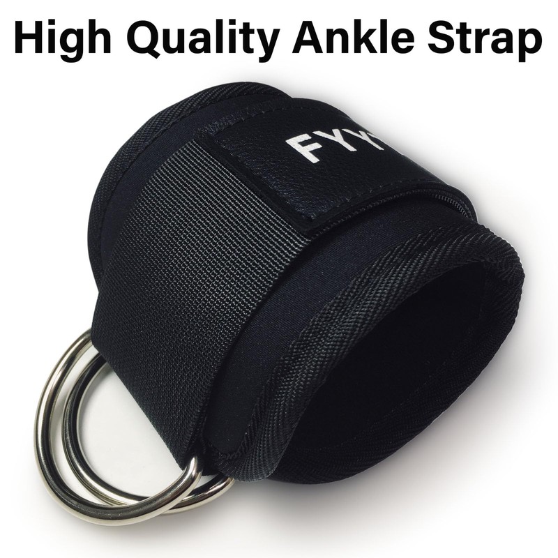 Ankle Strap(Single) for Cable Machine, Ankle Cuff for Kickbacks, Leg