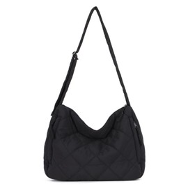 EVEOUT Quilted Tote Bag for Women Large Puffer Tote Bag Lightweight Puffy Crossbody Bag Quilted Hobo Shoulder Bag