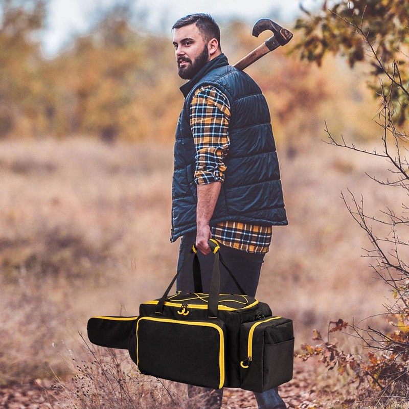 Chainsaw Case, Durable Chainsaw Bag with Removable Spill-proof & Wipe-clean