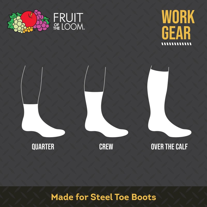 Fruit Of The Loom Men's 6 Pack Over The Calf