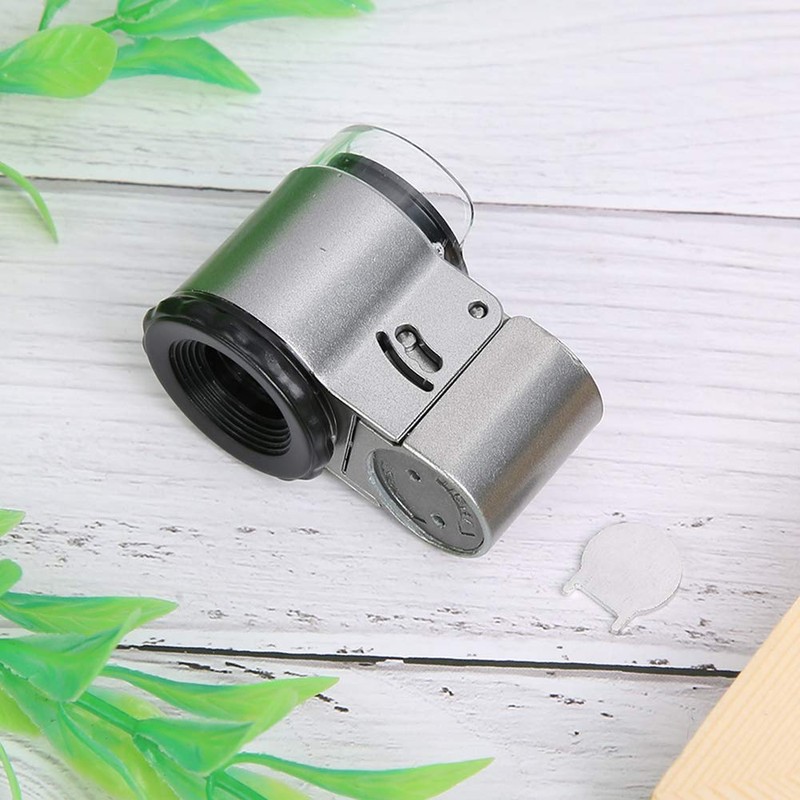 Mini Microscope, 50X Portable Subminiature Microscope Magnifier Mini Pocket Microscope