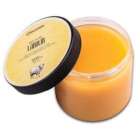 Prounol Lanolin Wollfett Anhydrat Pharmaqualität - Wasserfrei Wollwachs - Lanolin für Kosmetik für Pflege Trockener Haut (500ml)