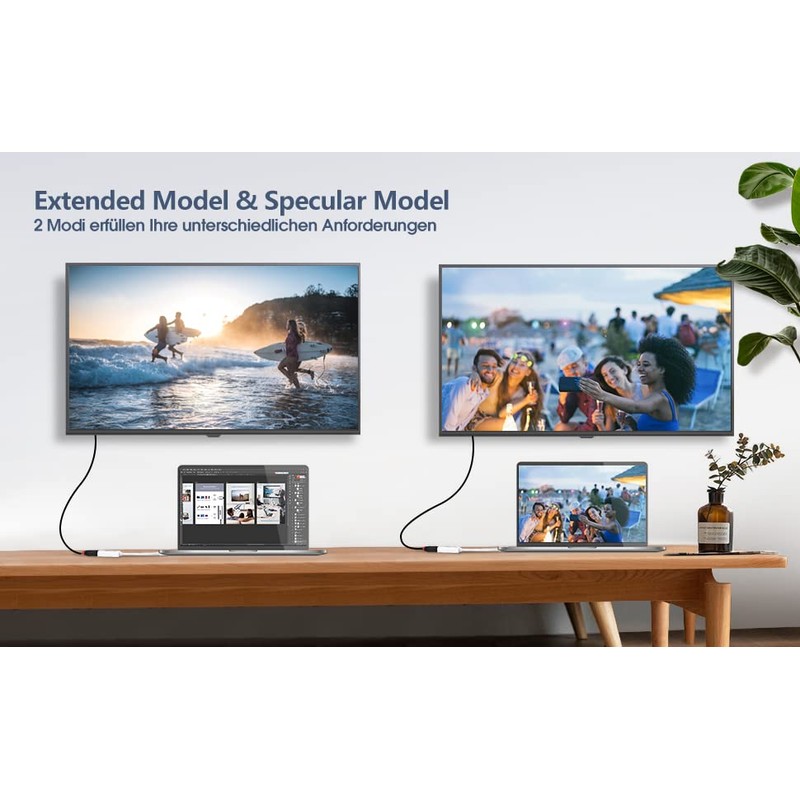 CGZZ Ultimate Mini DP (Thunderbolt) to HDMI Adapter, Compact 1080p