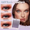 B&QLASH Snow Lotus Lash Clusters Kit 8-18 MIX Natural Lashes