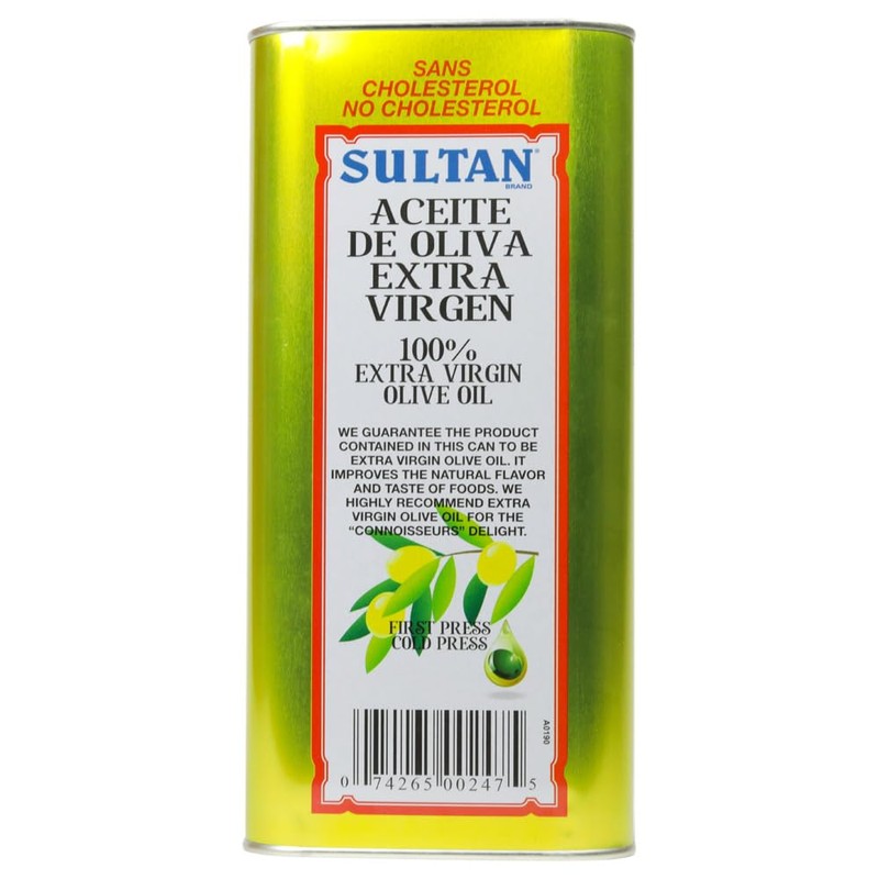 Sultan Mediterranean Extra Virgin Olive Oil (128 OZ/ 1 Gallon),