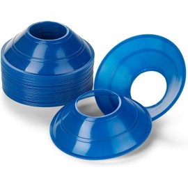 SportsYuva Mini Soccer Cones for Training, Football, Sports, Field Cone Markers Outdoor Games (Pack of 20) (Blue)