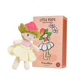ThreadBear Toys & Gifts Little Peeps Poppy Strawberry - Soft Doll With Gift Box For Children