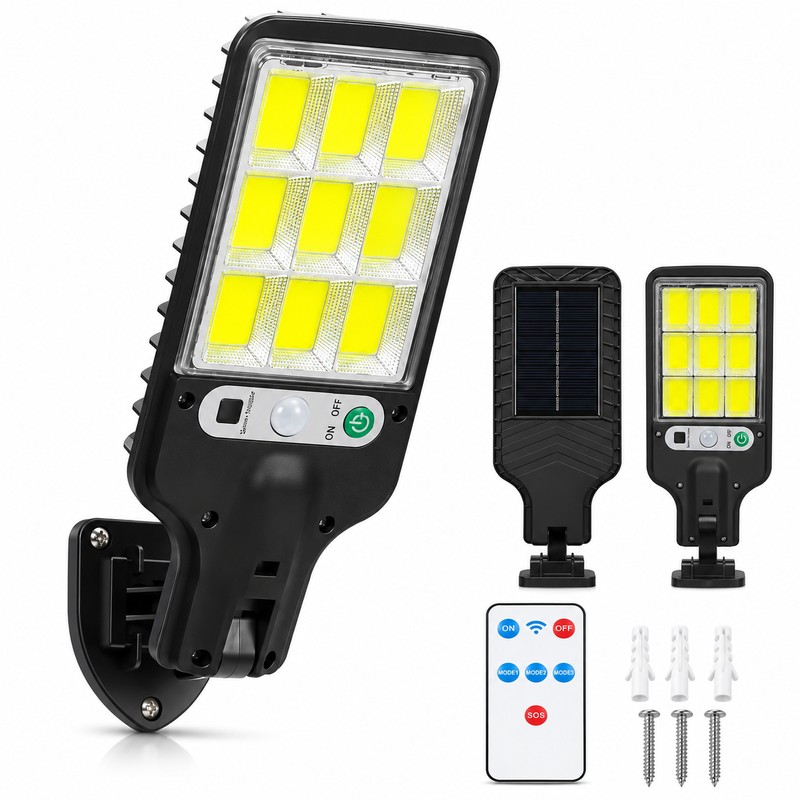 Solar Motion Sensor Light for Outdoor Lighting – 4-Mode Self-Contained