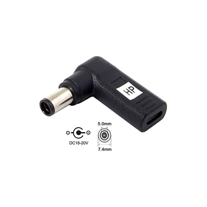 PD Emulator USB-C to 7.4 x 5.0 mm Charger Laptop