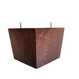 Design 59 inc 3.5" Inch Square Tapered, Pyramid, Wood Sofa Legs, Set of 4 (Medium Walnut)