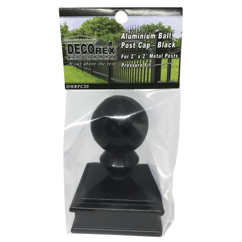 2" x 2" Aluminium Ball Top Post Cap for Metal