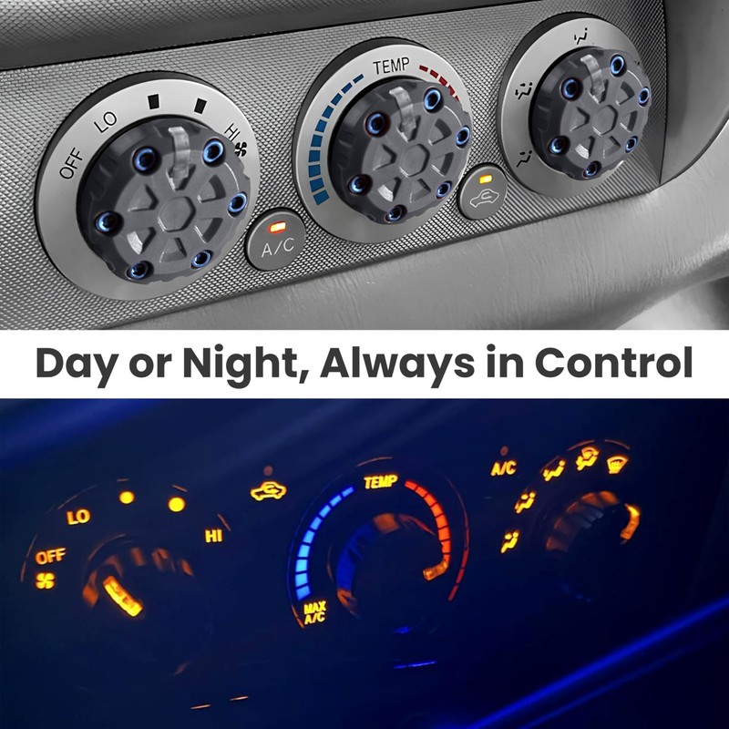 2nd Gen Tacoma Accessories AC Knob Upgrade - 2005,2006,2007,2008,2009,2010,2011,2012,2013,2014,2015 Tacoma