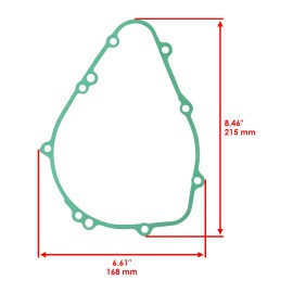 Caltric Stator Cover Gasket for Kawasaki Ninja 1000 ZX1000 ZX 1000 2011-2019