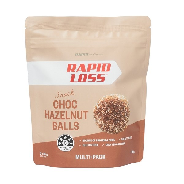 Rapid Loss Snack Choc Hazelnut Balls 35g X 5